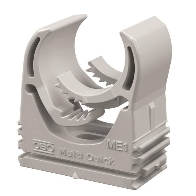 OBO M-Quick M20 LGR Multi-Quick-Schelle 16-20mm PA lichtgrau RAL7035 2153718 (Inhalt 100 Stück)