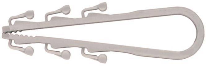 Fischer Leitungsschlaufe Steckfix 058156 SF plus LS 8/28 (Inhalt 100 Stück) Install.Baumaterial