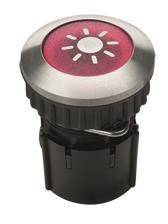 GRO Klingeltaster mit Beleuchtung 63052 Protact 105 LED rot/ Edelstahl Install.Baumaterial
