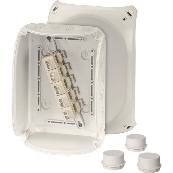 Hensel Kabelabzweigkasten DK 1610 G 2,5-10qmm 3ph, 16qmm 1ph, 5pol. Klemme Install.Baumaterial