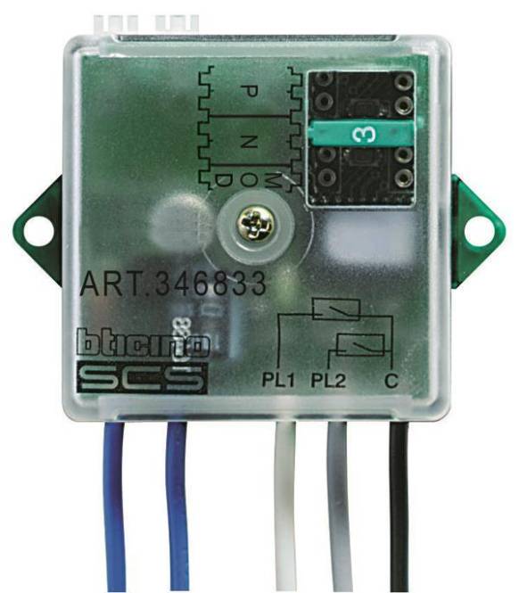 BTicino 346833 Interface Etagenruf Install.Baumaterial Hauskomm/Batt/Sicher Türkommunikation