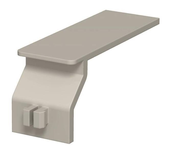 OBO LK4 H Drahthaltesteg f.LK4 PS ** steingrau RAL7030 6178092 (Inhalt 100 Stück) Industriematerial