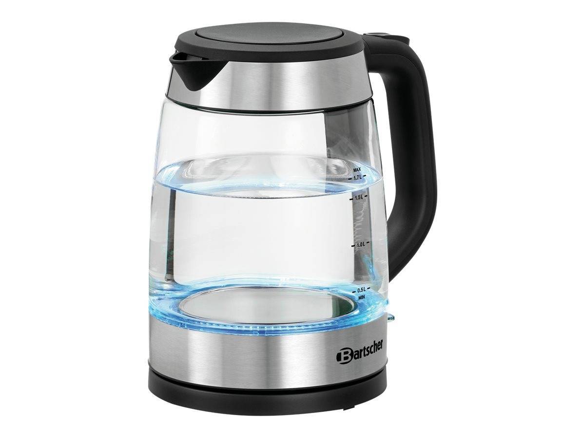 Bartscher Glas-Wasserkocher 1,7LGL 1,7L Kabellänge:64cm Kalkfilter 200096 Hausgeräte Kleingeräte