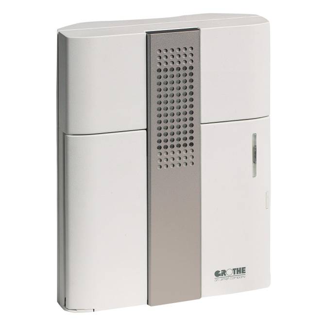 GRO Gong elektronisch 43150 CROMA 50 2/3-Klang weiss Install.Baumaterial Hauskomm/Batt/Sicher