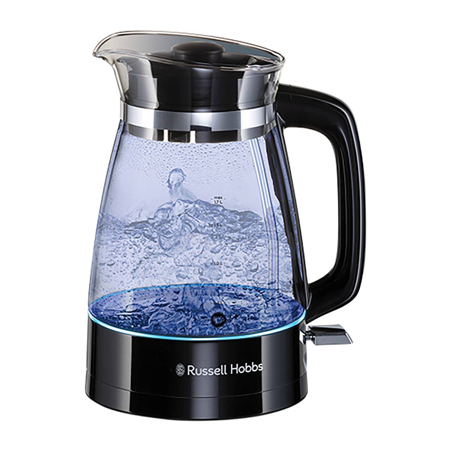 Russel Hobbs Classic Glas Wasserkocher 2400W 1,7L 360°-Sockel sw Hausgeräte Kleingeräte Rund um