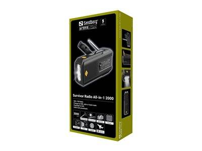 SANDBERG Survivor Radio All-in-1 2000 Audio, Video, Display & TV Funk Tragbare Funkgeräte