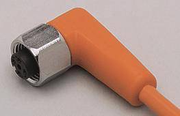IFM Kabeldose abgewinkelt M12 5p EVT095 AC/DC silikonfrei Kontakte vergoldet Industriematerial