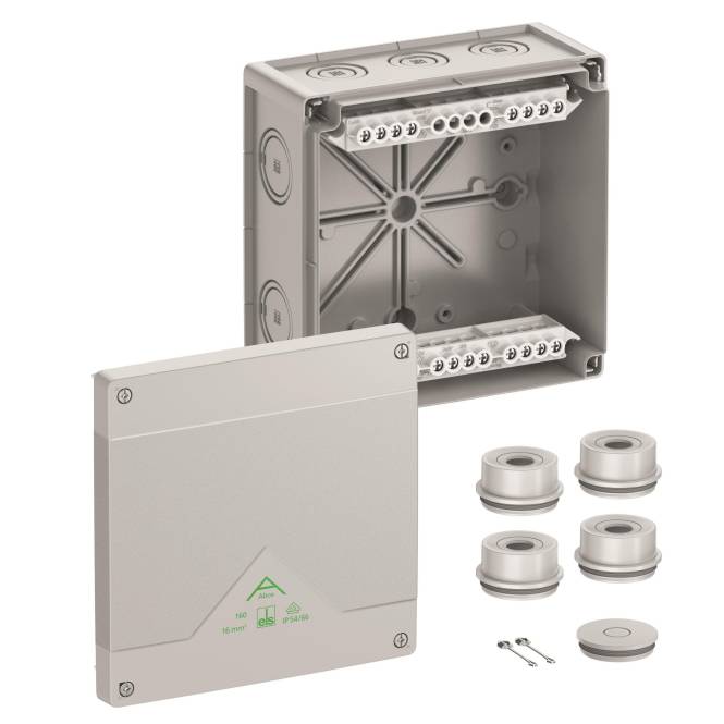 Spelsberg Abzweigkasten Abox 160-16² Schutzart IP55/IP66 max 81642001 Install.Baumaterial