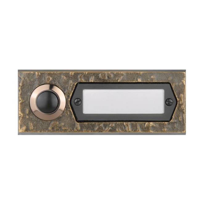 GRO AP Kontaktplatte 55511 ETA 501 G 1fach Bronzeguss Install.Baumaterial Hauskomm/Batt/Sicher