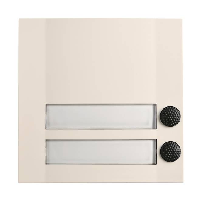 GRO AP Kontaktplatte 51203 Domolux Duo WS/SW 2fach weiss/ schwa Install.Baumaterial