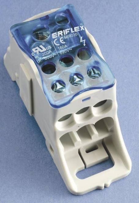 Erico Kleinverteiler Einpolig UDJ-160A UDJ 160A 569030 Industriematerial Schaltschränke