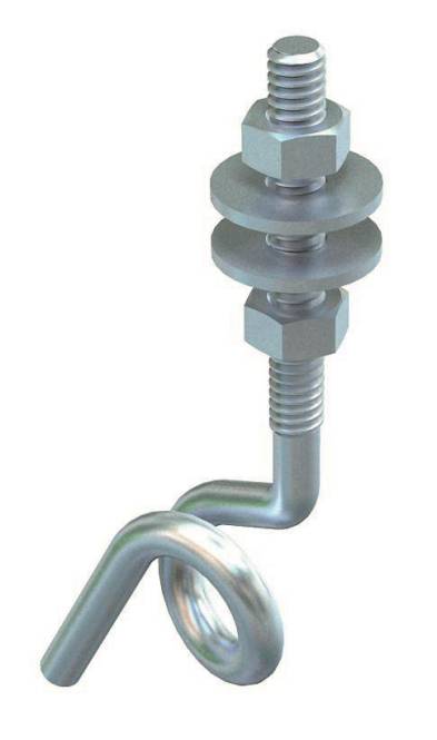 OBO 948 TG6 Schaukelhaken m.M6 Gewinde M6x70mm St G 3453820 (Inhalt 25 Stück) Install.Baumaterial