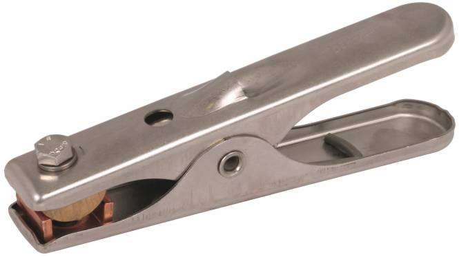 DEHN Erdungszange Niro 546002 mit Stahlspitzen Install.Baumaterial Befestigungsmaterial