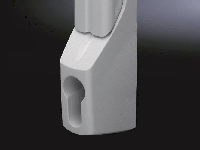 Rittal Komfortgriff RAL7035 TS 8611070 f.Profilhalbzylinder Industriematerial Schaltschränke