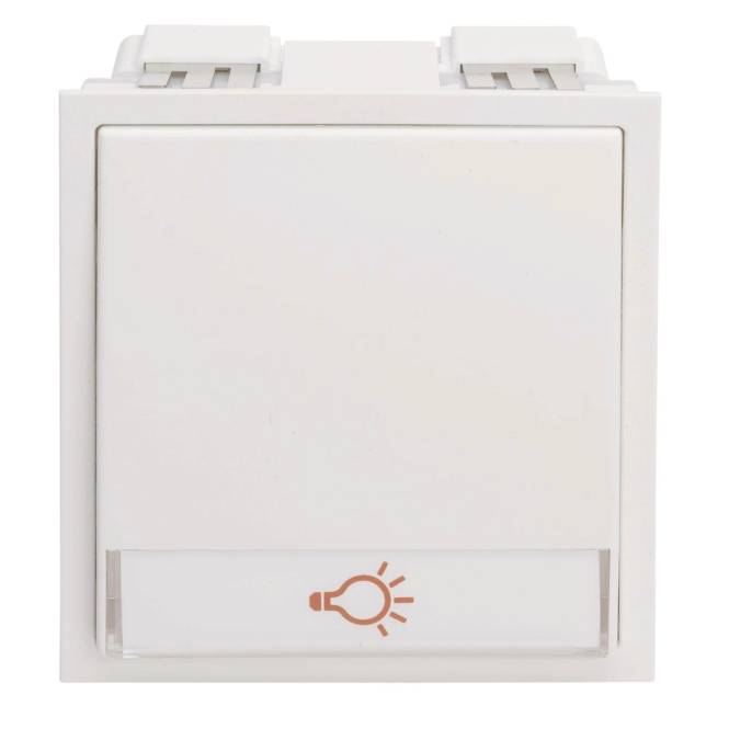 RENZ Tastenmodul 97-9-85273 1 Lichttaster weiss (alt: 97-9-85102) Install.Baumaterial
