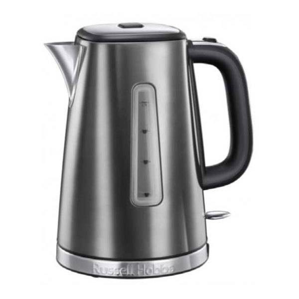 Russel Hobbs Luna Wasserkocher Moonlight grey 2400Watt 1,7L 360° Sockel Hausgeräte Kleingeräte um