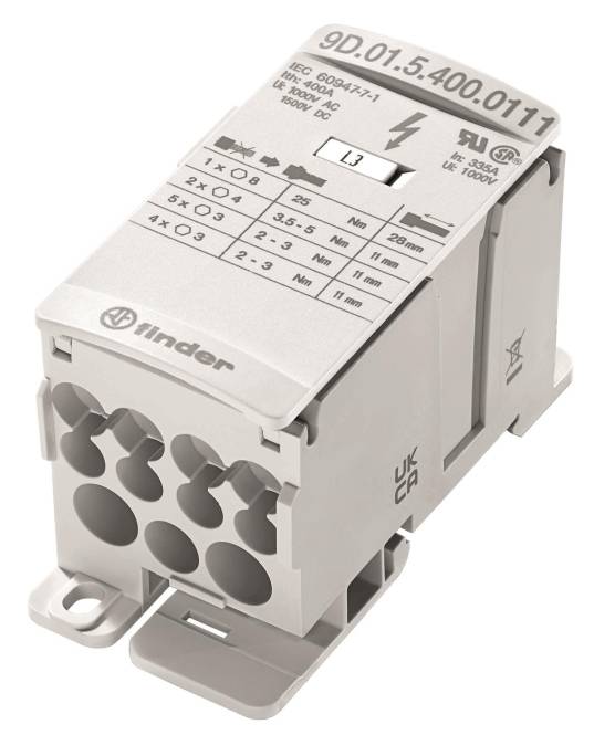 Finder Schienenanschlussblock 400 A 9D.01.5.400.0111 Industriematerial Schaltschränke