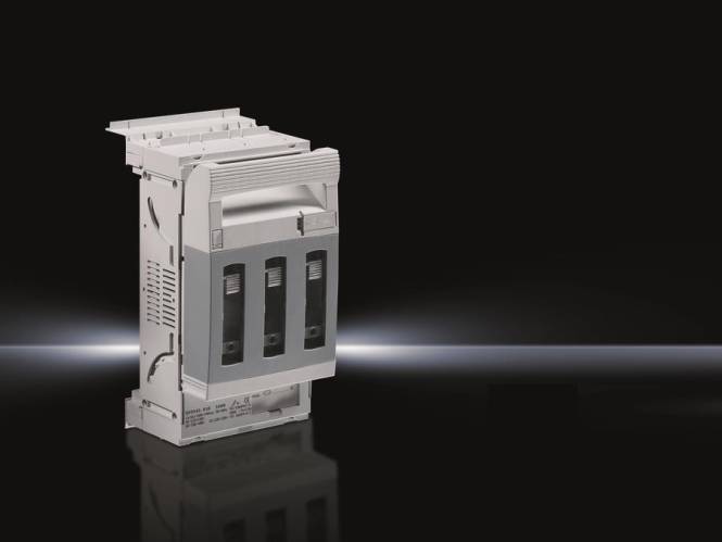 Ein eleganter, moderner Leistungsschalter vor einem dunklen Farbverlaufshintergrund, der sein kompaktes Design und seine Funktionsmerkale präsentiert.