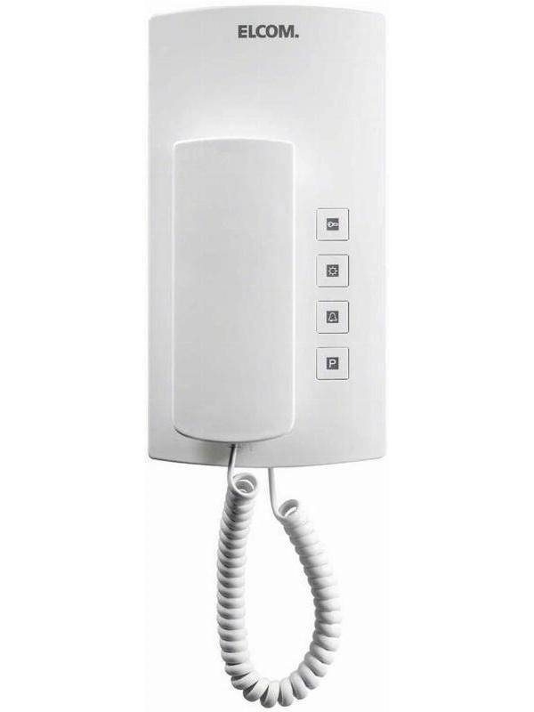 ELCOM BHT-200 weiss BUS-Audio-Komponenten Install.Baumaterial Hauskomm/Batt/Sicher Türkommunikation