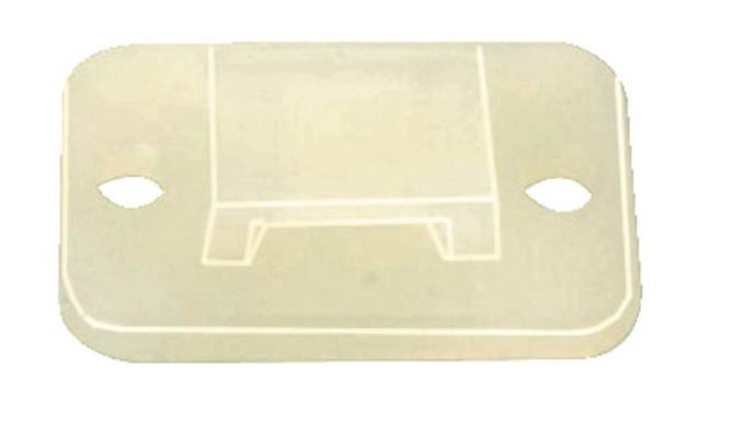 Hellermann TY3G1S-PA66-NA(100) Klebesockel 20x14mm natur 151-11319 (Inhalt 100 Stück)