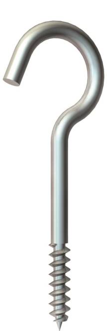 OBO 915 3.9x80 G Deckenhaken m.Holzschraubengewinde 3,9x80mm 3450082 (Inhalt 1 Stück)