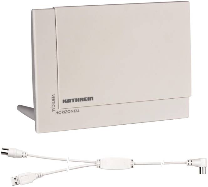 KATH DVB-T2-Indoor-Antenne aktiv BZD 32 Verstärker integriert Install.Baumaterial Antennen