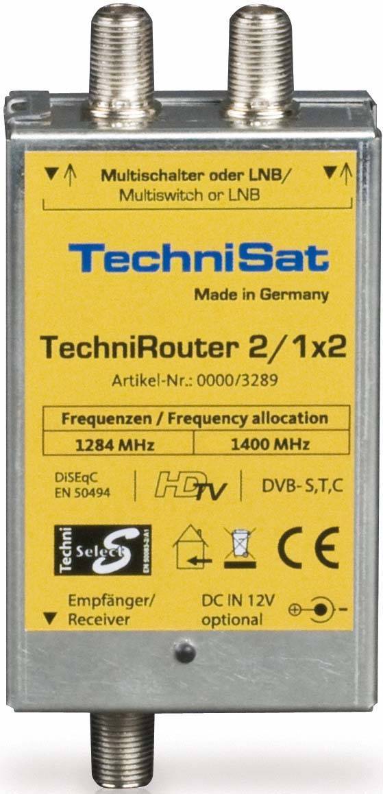 TechniSat TechniRouter Mini 0000/3289 2/1x2 Einkabellösung digital Install.Baumaterial Antennen