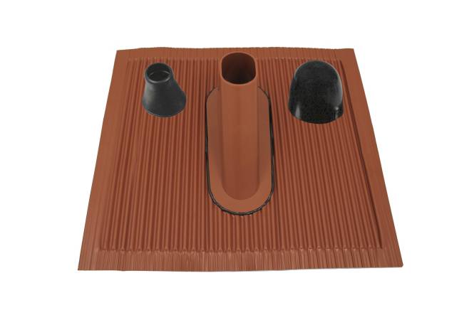 Televes Montageset rot SPAZ48RK für SPAHA 48/x Aluziegel MK 244012 Install.Baumaterial Antennen