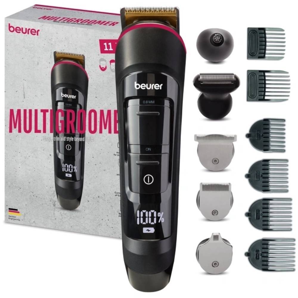 Beurer MN9X Multigrommer sw 100.57 Akku 5 Aufsätze wasserdicht IPX7 Hausgeräte Kleingeräte