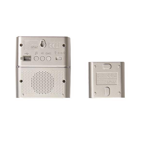 Legrand 094271 Funk Gong Set Premium MP3 LED Klingeltast.30Melod. Aluminium Install.Baumaterial