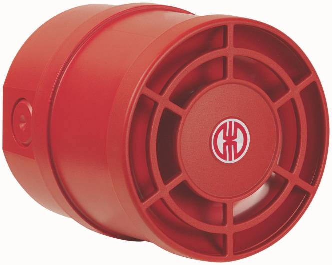 Werma Mehrtonsirene WM 32 Töne 14015050 9-28VDC rot Wandmontage Industriematerial Ind-Schaltgeraete