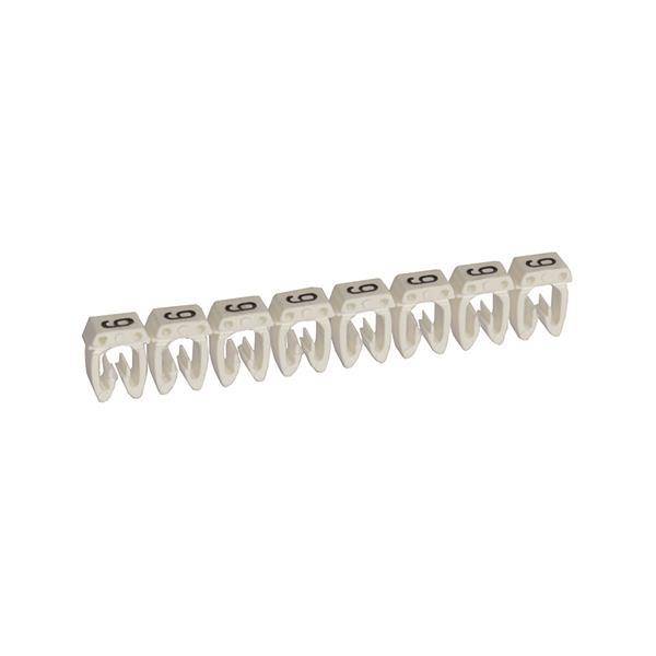 Legrand 038219 Kennzeichnungssystem CAB3 0,5-1,5qmm Ziffer:9 weiß (Inhalt 1200 Stück) Isolierung
