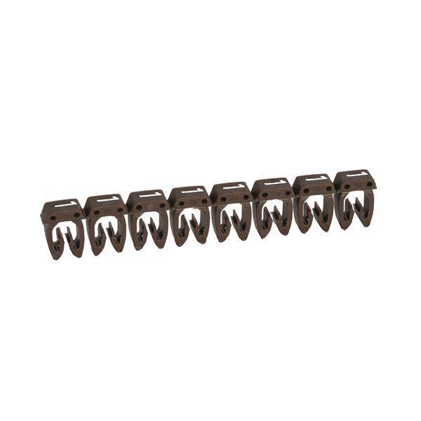 Legrand 038211 Kennzeichnungssystem CAB3 0,5-1,5qmm Ziffer:1 braun (Inhalt 1200 Stück) Isolierung