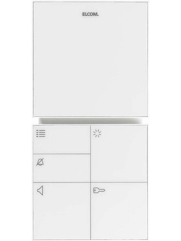 ELCOM BUS-Audio-Komponenten BFT-210 WS Innensprechstelle Hörerlos Install.Baumaterial