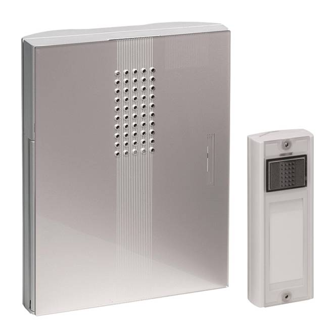 GRO Funkgong Set MISTRAL 300M si Reichweite 500m Install.Baumaterial Hauskomm/Batt/Sicher