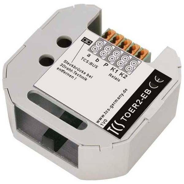 TCS Türöffner-Relais TOER2-EB Install.Baumaterial Hauskomm/Batt/Sicher Schwachstrommaterial