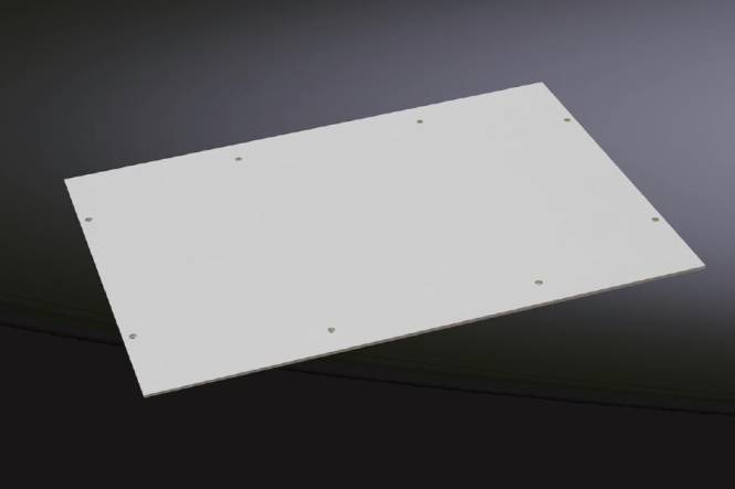 Rittal Montageplatte VE=4 PK 9550000 f.PK9523,9524 o.Distanzbuchsen Industriematerial