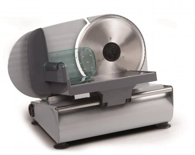 Domo DO 521 S Allesschneider Metall 150W stufenlose Scheibenstärke 0-15mm Hausgeräte Kleingeräte