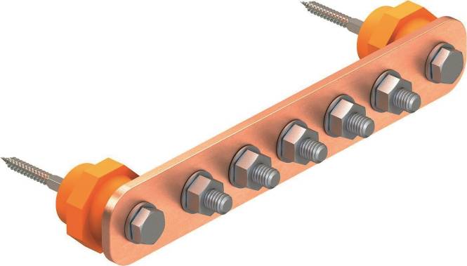 OBO 1802 12 CU Potentialausgleichsschiene 5015844 Install.Baumaterial Befestigungsmaterial