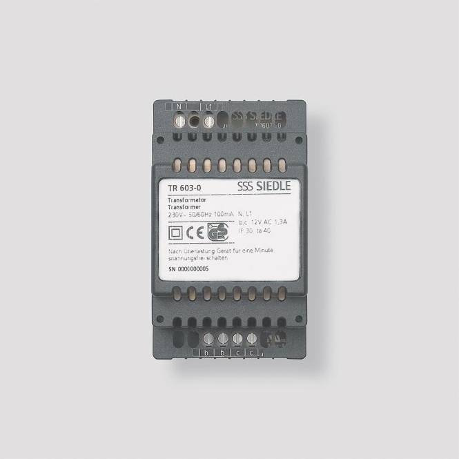SIED Trafo TR603-0 35160 Install.Baumaterial Hauskomm/Batt/Sicher Türkommunikation