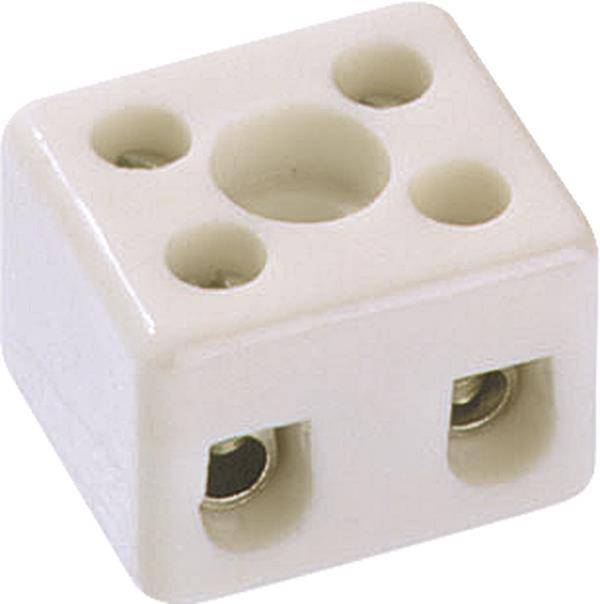 Bachmann Porzellanklemme 950.002 2,5qmm 2pol (Inhalt 1 Stück) Install.Baumaterial