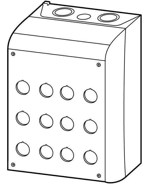 EATON M22-I12 Aufbaugehäuse 222688 12Einbaustellen Industriematerial Ind-Schaltgeraete