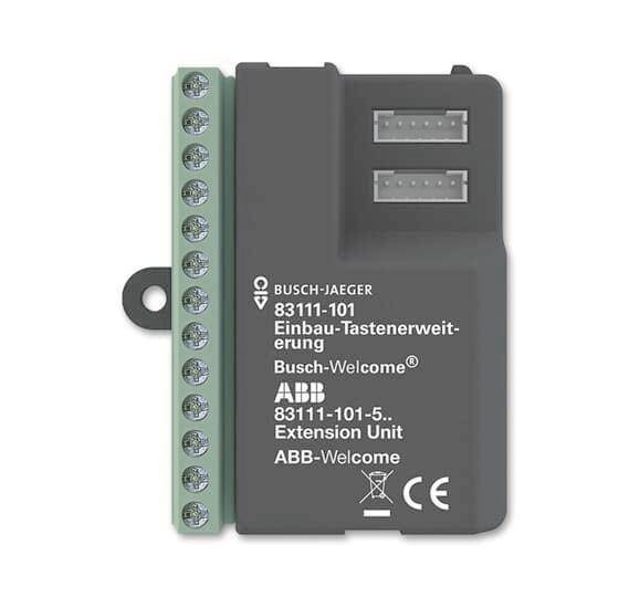 BJ BJ 83111-101 Einbau- Tastenerweiterung Install.Baumaterial Hauskomm/Batt/Sicher Türkommunikation