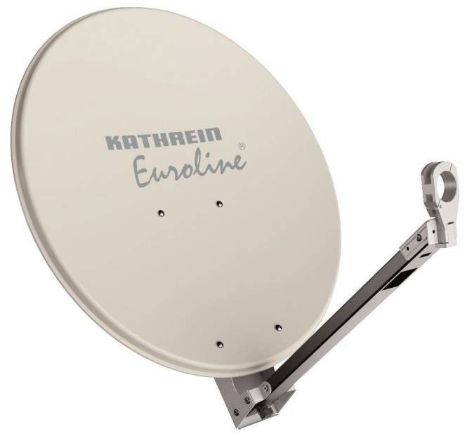 KATH Offset-Parabol-Spiegel KEA 750/W 75cm Alurefl. Metall-Rückenteil weiß Install.Baumaterial