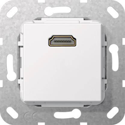 GIRA 566903 HDMI Kupplung Einsatz Reinweiß glänzend Install.Baumaterial Hauskomm/Batt/Sicher