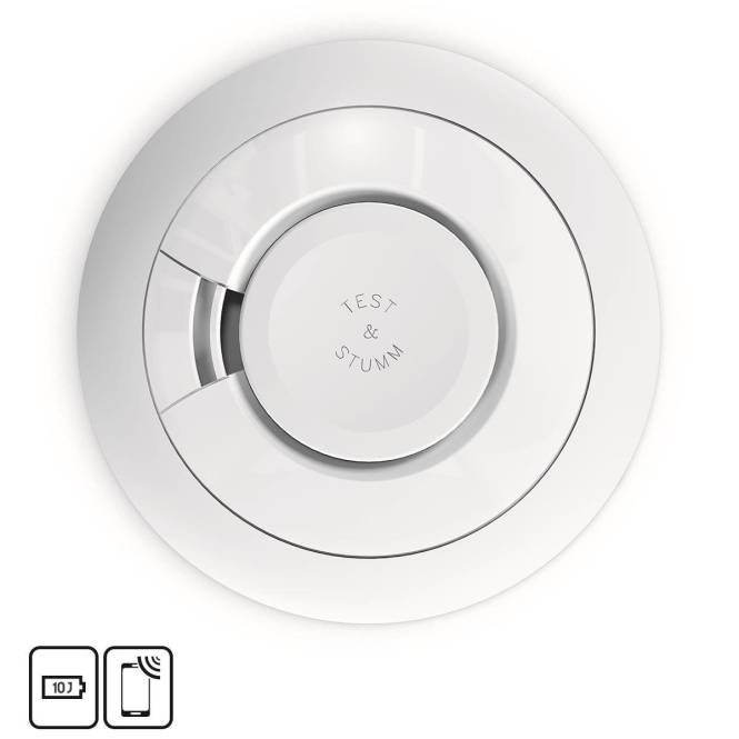 EI Rauchwarnmelder Ei650iRF-1XD inkl. Funkmodul Install.Baumaterial Hauskomm/Batt/Sicher