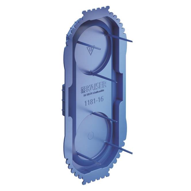 Kaiser UP Signaldeckel UP1 1181-16 Doppel-Geräte-Verbindungsdose 1656-26 (Inhalt 50 Stück)