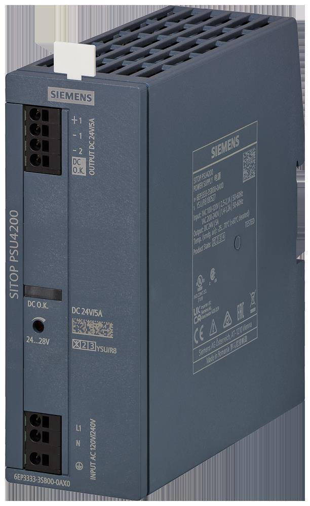 Siemens 6EP3333-3SB00-0AX0 SITOP PSU4200 Stromversorgung 1phasig DC 24V/5A Industriematerial