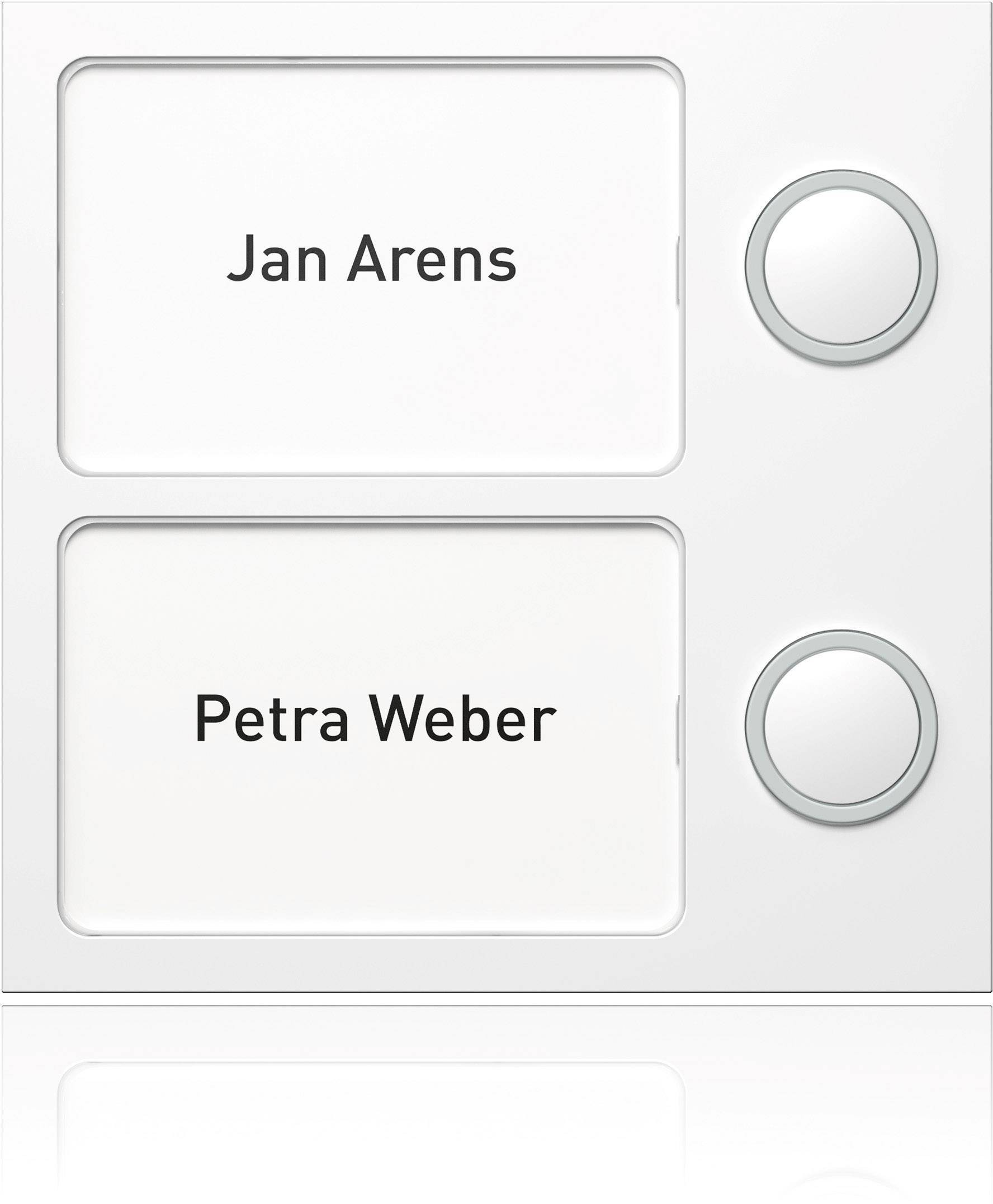 Ritto Portier Tastenmodul 1875270 (2Tasten) weiß Install.Baumaterial Hauskomm/Batt/Sicher