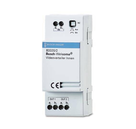 BJ Videoverteiler Innen REG 83320/2 Install.Baumaterial Hauskomm/Batt/Sicher Türkommunikation